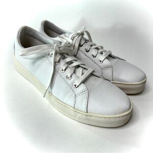 The Flexx Sneak Away White Vacchetta Sneakers/9